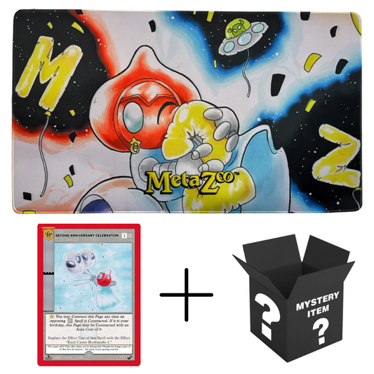 Metazoo 2nd Anniversary Limited Edition Playmat, PROMO & Metazoo Mystery Item