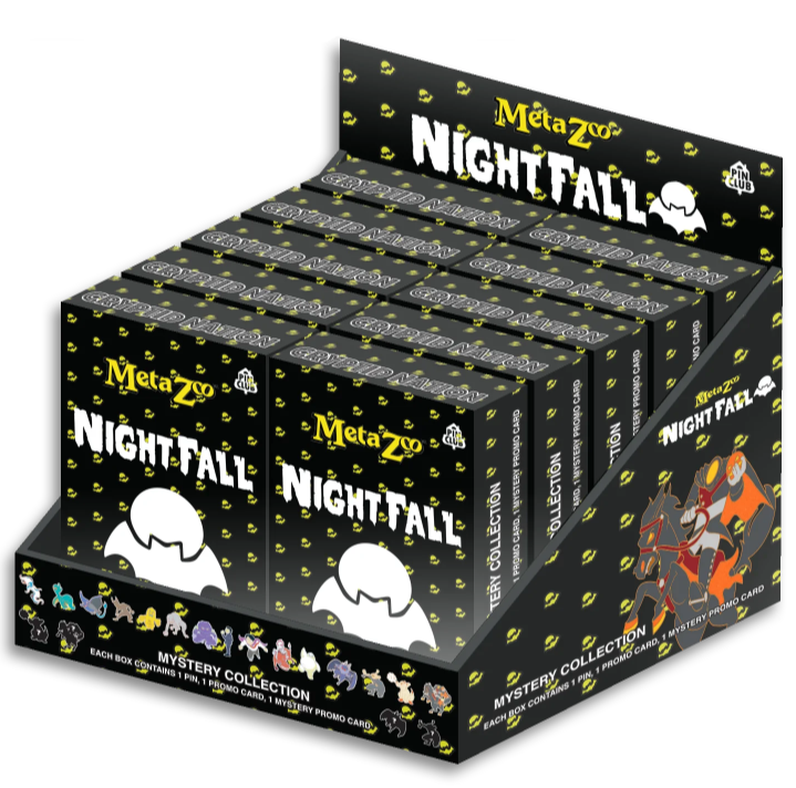 Metazoo Nightfall 1st Edition Pin Club Wave 2 Blind Box Case (10 Blind Boxes)