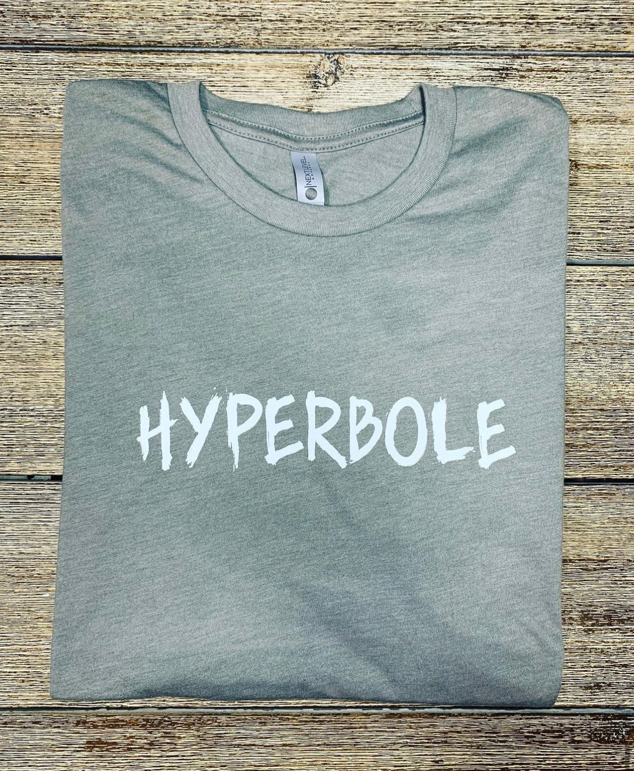 Hyperbole Grey T Shirt